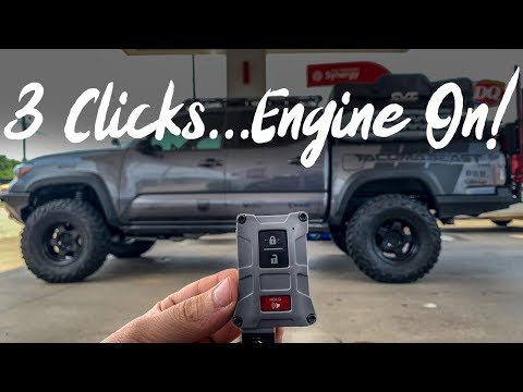 How To Turn On Toyota Tacoma With Your Key Fob & Phone | Plug & Play Installation | Remote Start Kit