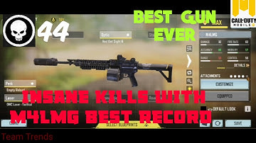M4LMG The Fastest Killing Machine Dropping 44 Mega Kills|| Cod Mobile|| Terminal Domination||2022