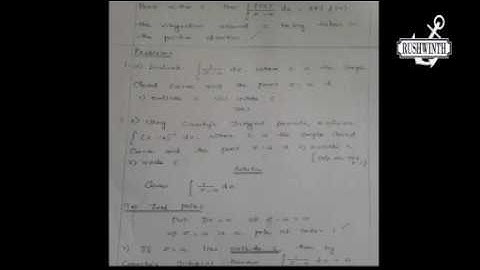 ENGINEERING MATHEMATICS-2 UNIT-4 COMPLEX INTEGRATION FULL PROBLEM NOTES-RW
