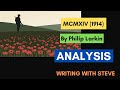 Mcmxiv 1914 by philip larkin  poetry analysis