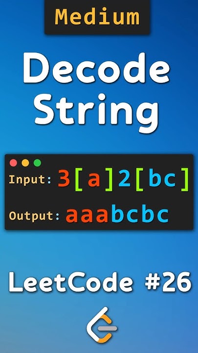 Decode String Çözümü - LeetCode - YouTube