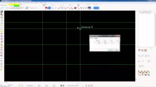 Opening modeling and adding plan view and grid lines