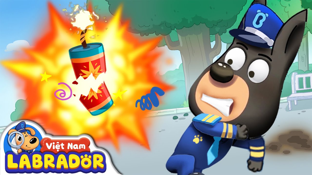 Cẩn thận khi đi xem pháo hoa | Cảnh sát trưởng laborador | Hoạt hình thiếu nhi vui nhộn | BabyBus