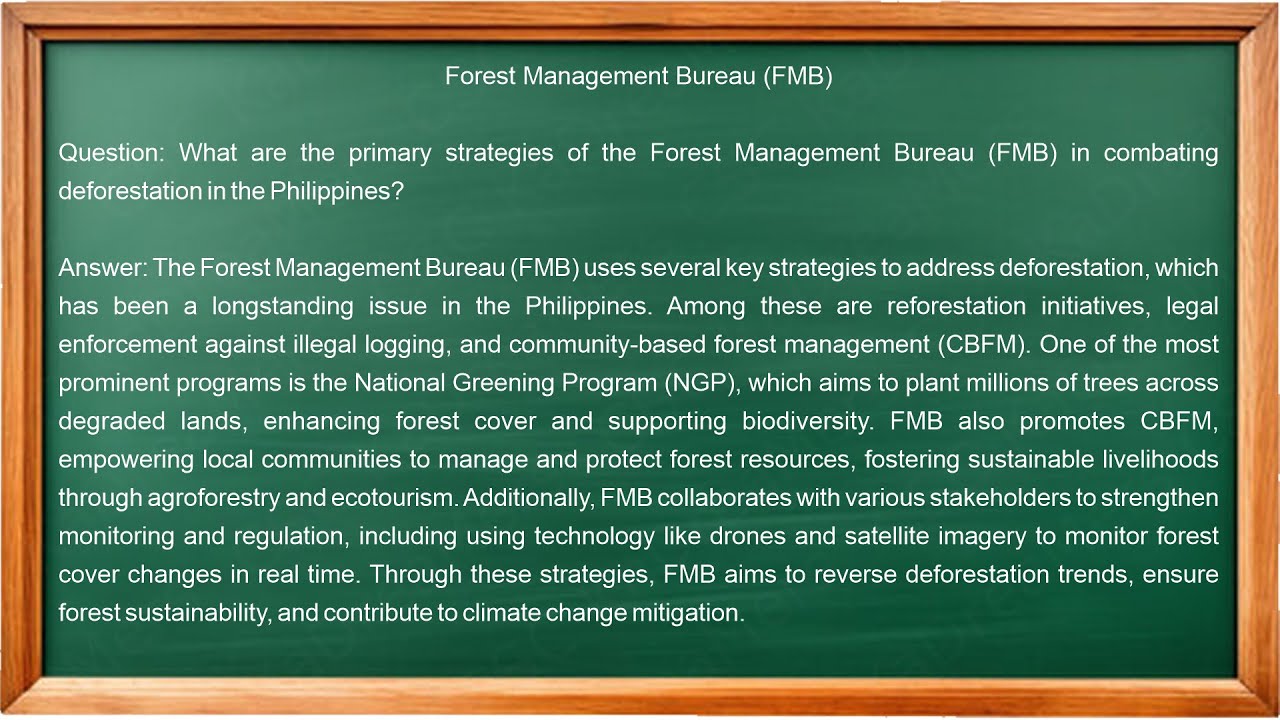 Forest Management Bureau (FMB)