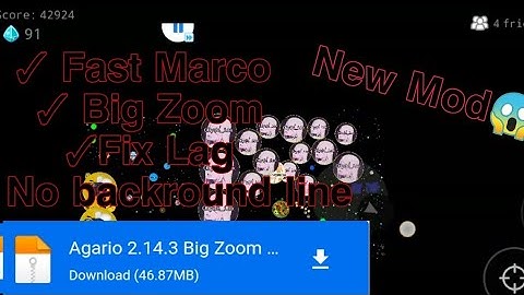 Agario Mod Fix Lag + No BG + Marco + Big Zoom 2.15.0