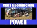 RV Life - Class A RV Boondocking - Power