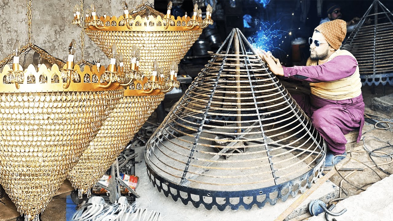 Process of Making Beautiful Huge Chandelier inside Factory | How it's made