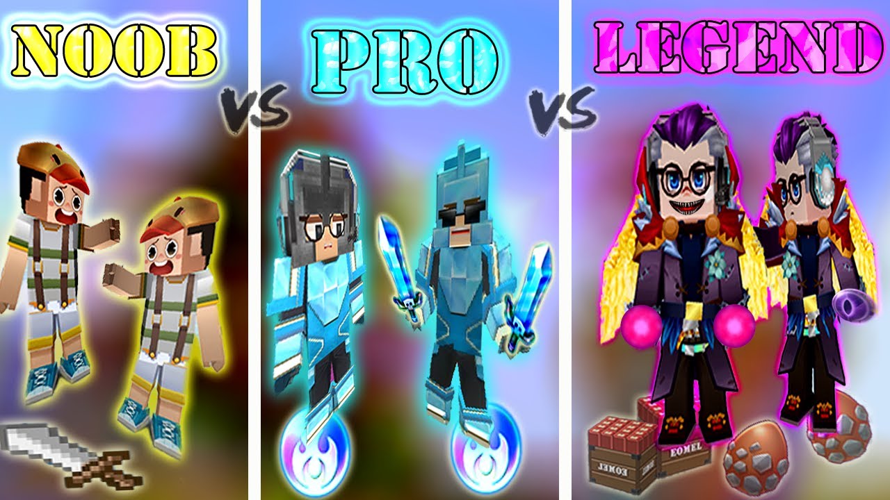 NOOB vs PRO vs LEGEND - DUO Bed Wars | Blockman Go Gameplay (Android , iOS)