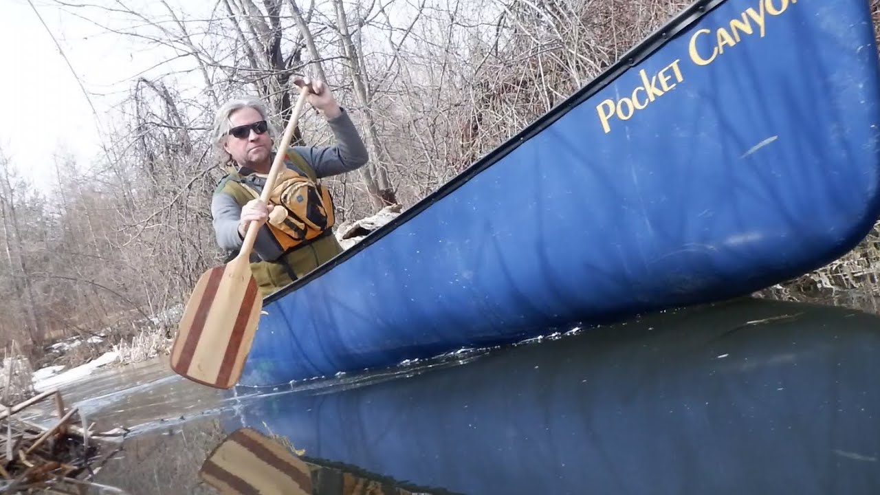 Solo Canoe Paddle, Esquif Pocket Canyon first of 2024 YouTube