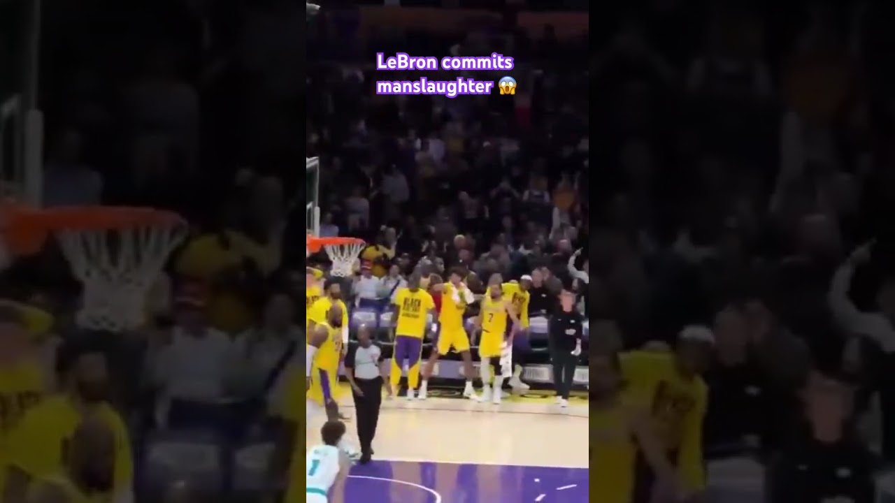 LeBron puts Mark Williams on a poster😱🔥 