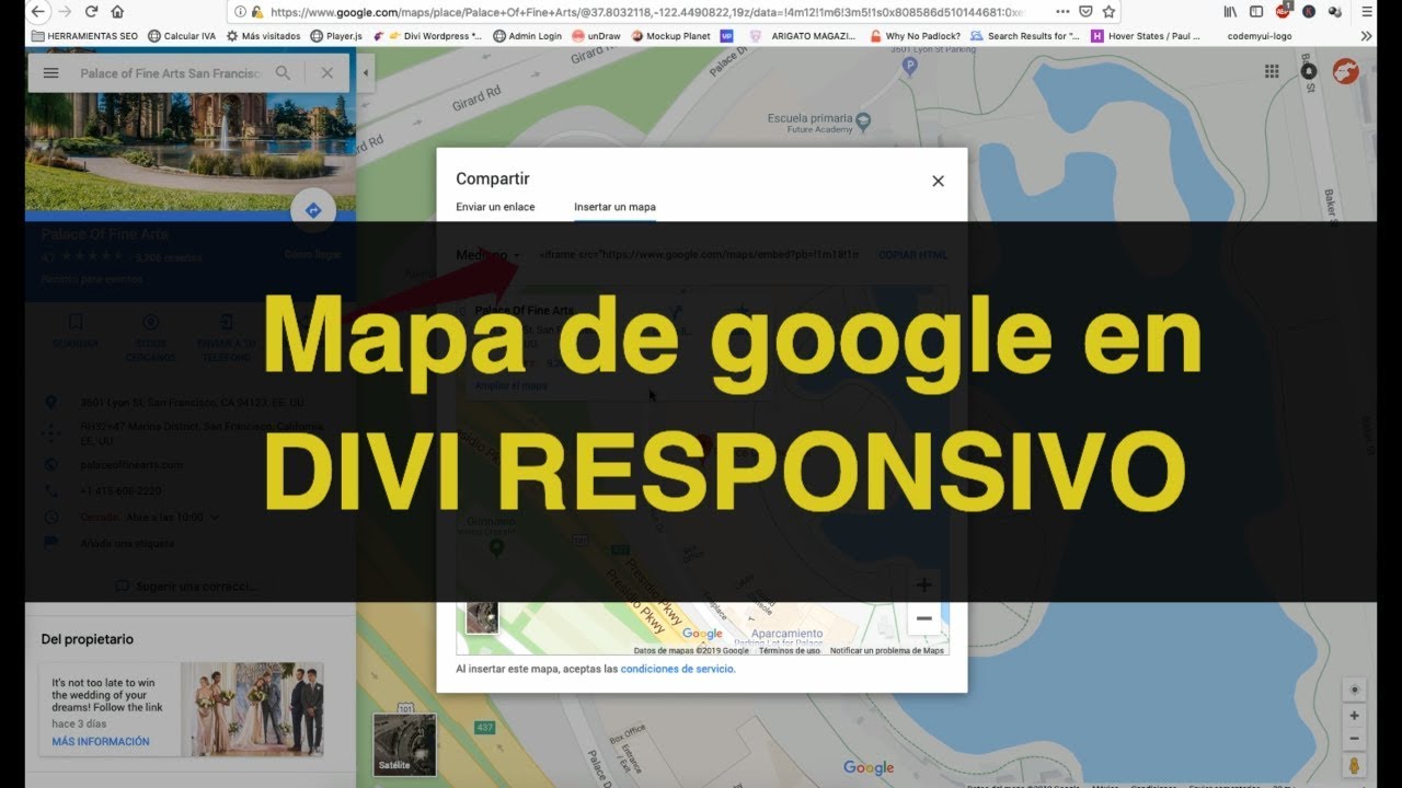Como insertar un mapa de google maps con ancho completo en Divi SIN API📍