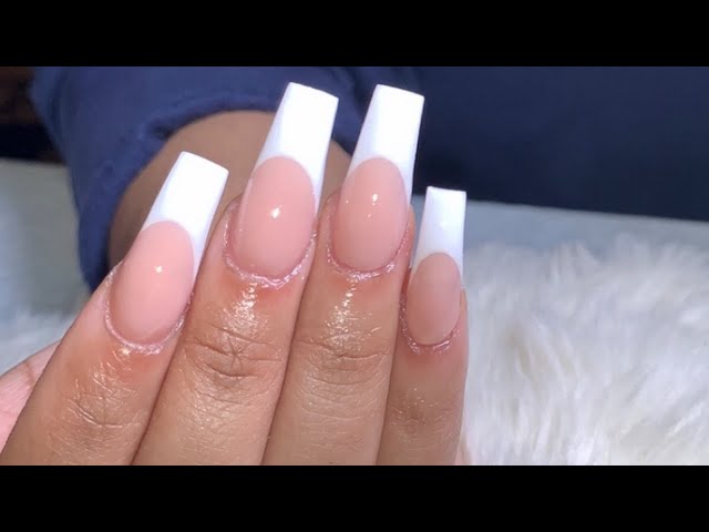 20 Alluring French Tip Acrylic Nails in 2024 - Zohna