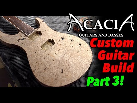 Acacia Guitars Custom Build - CNC Body, Glue Top, Carve Neck (Part 3)