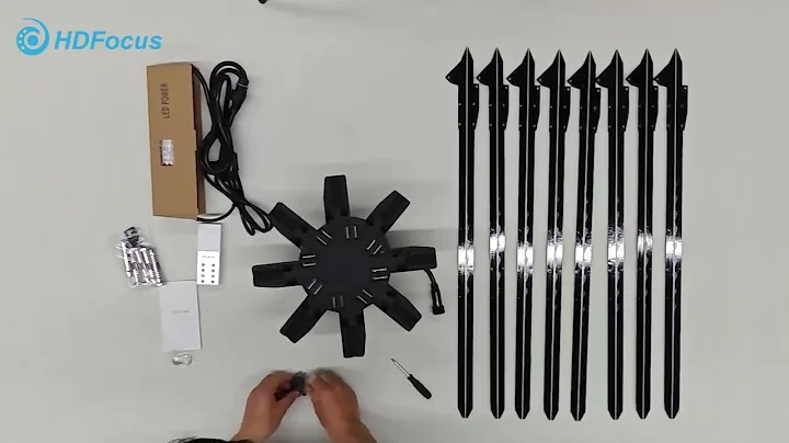 Unboxing and Setup of the 150cm 3D Hologram Fan: A Step-by-Step Guide #3dhologramfan #hdfocus