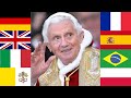 Pope Benedict XVI Speaking 8 Languages