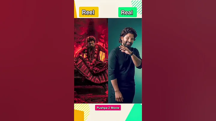 Pushpa 2 the Rule movie cast reel vs real #pushapa2 #shortsfeed #shorts #alluarjun #youtubeshorts