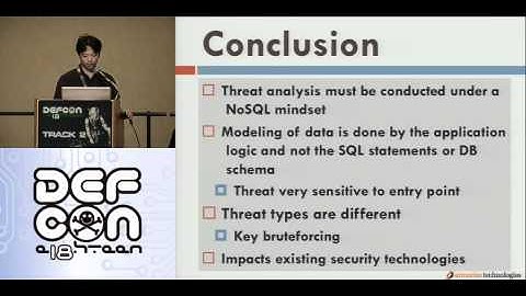 DEFCON 18: NoSQL No Injection 3/3