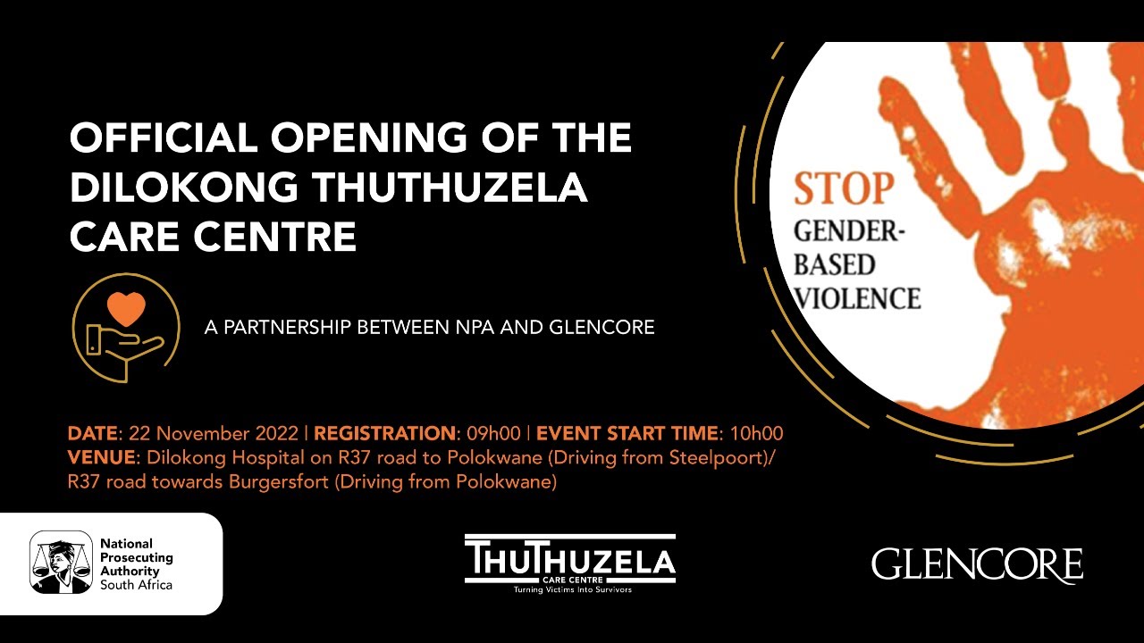 OFFICIAL OPENING Dilokong Thuthuzela Care Centre YouTube OFFICIAL OPENING Dilokong Thuthuzela Care Centre YouTube