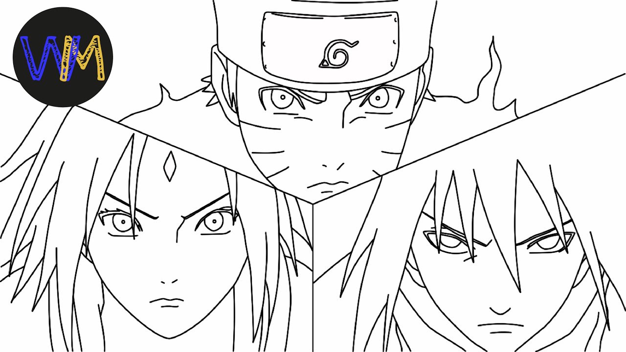 Naruto e sasuke desenho, Tutoriais de desenho anime, Desenhos para