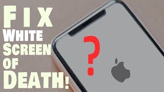 How To Fix Iphone White Screen Of Death Problem Youtube