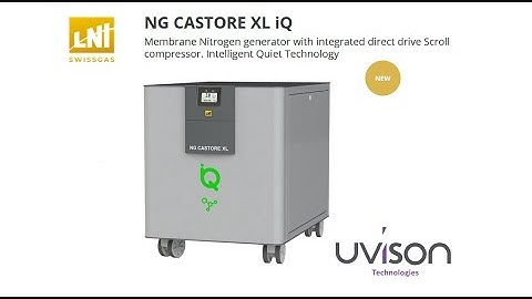 NEW LNI Swissgas NG CASTORE XL iQ N2 SCROLL Generator from UVISON Technologies