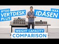 Vertdesk v3 Plus vs. Ikea Idasen Standing Desk Weight Capacity Comparison