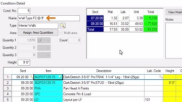 Quick Bid - Conditions Overview