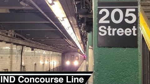 New York City Subway action along the IND Concourse Line