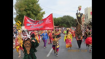 Mugi Rahayu Gamelan at the Easter Parade 2019. Hudoq Kalimantan.