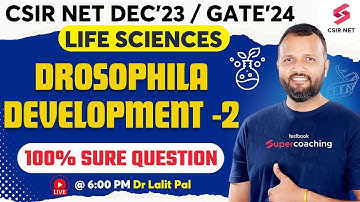 CSIR NET Dec 2023 | GATE 2024 | Life Science | Drosophila Development | Part 2 | Dr. Lalit Pal