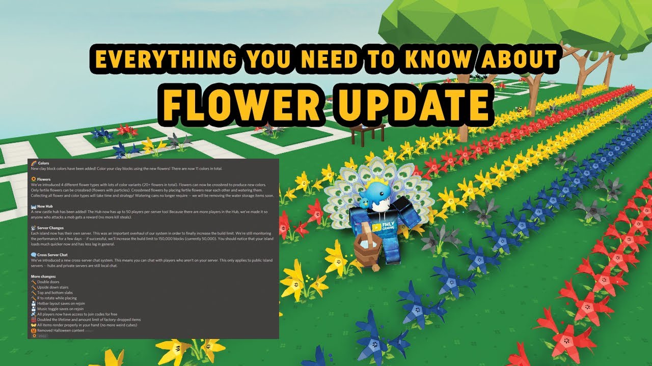 Roblox Islands New Flower Update Everything You Need To Know About It Youtube - roblox server update