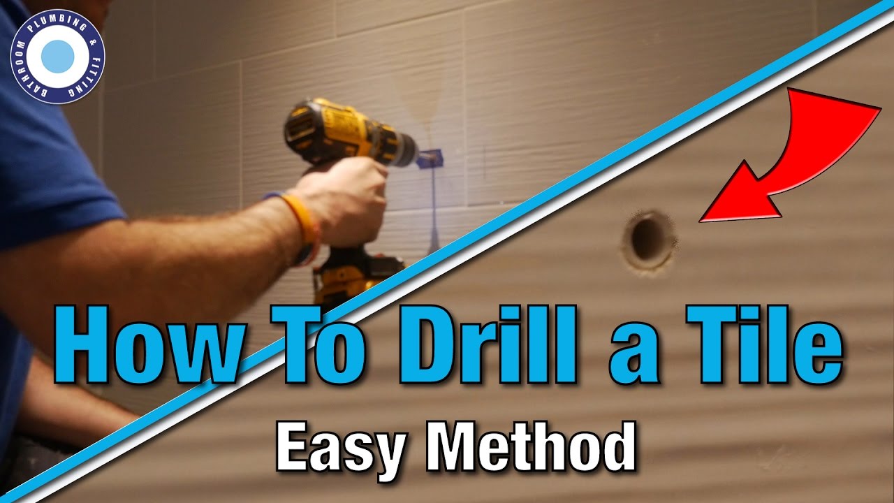 How To Drill A Hole In A Ceramic Tile Tutorial Video Guide Diy Screwfix Youtube