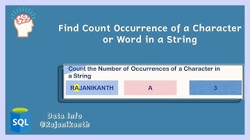 How to Find Count of Occurrence of a Character/Word in a String  #sqlinterviewquestionsandanswers
