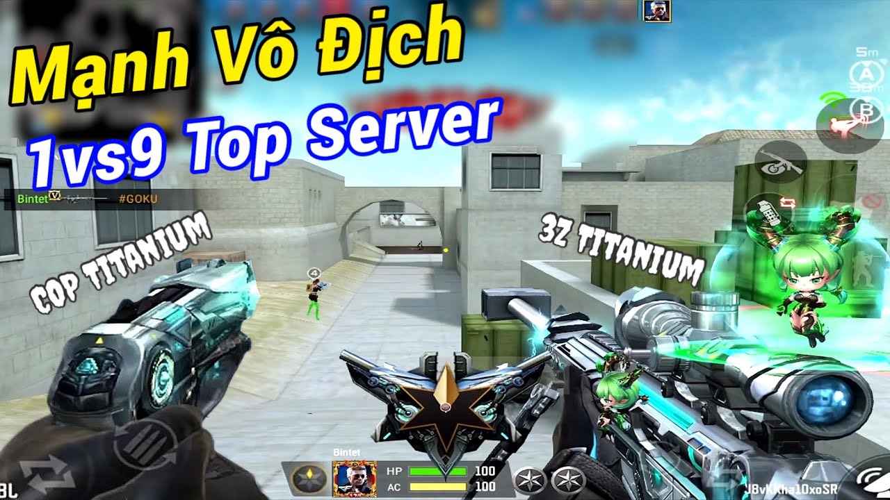 CF LEGENDS | Trên Tay COP Titanium VIP Khủng Nhất Hiện Tại - 1vs9 Rank TOP Server 😍
