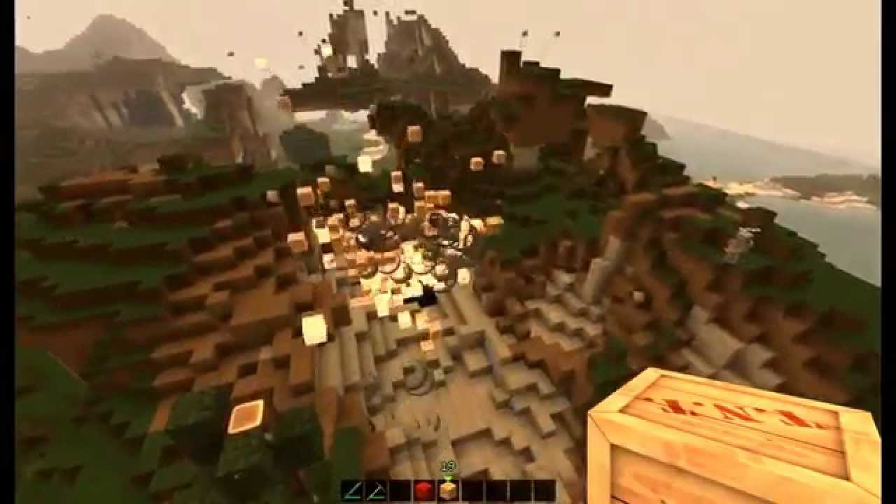 Minecraft tnt explosion - YouTube