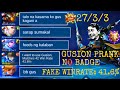 GUSION FAKE WINRATE 41.6% PRANK!! MINURA AKO NG MGA KAMPI KO! ( LAPTRIP TO😂) | MLBB