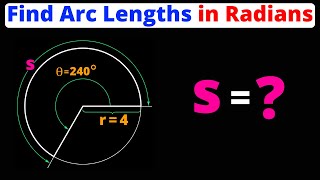 Find Arc Lengths in Radians | Eat Pi