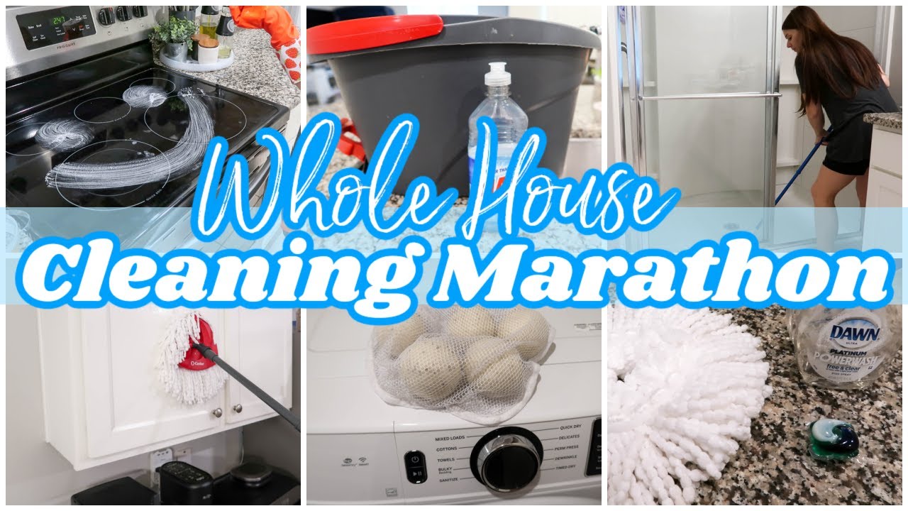 EXTREME CLEAN WITH ME MARATHON | WHOLE HOUSE CLEANING MOTIVATION - YouTube