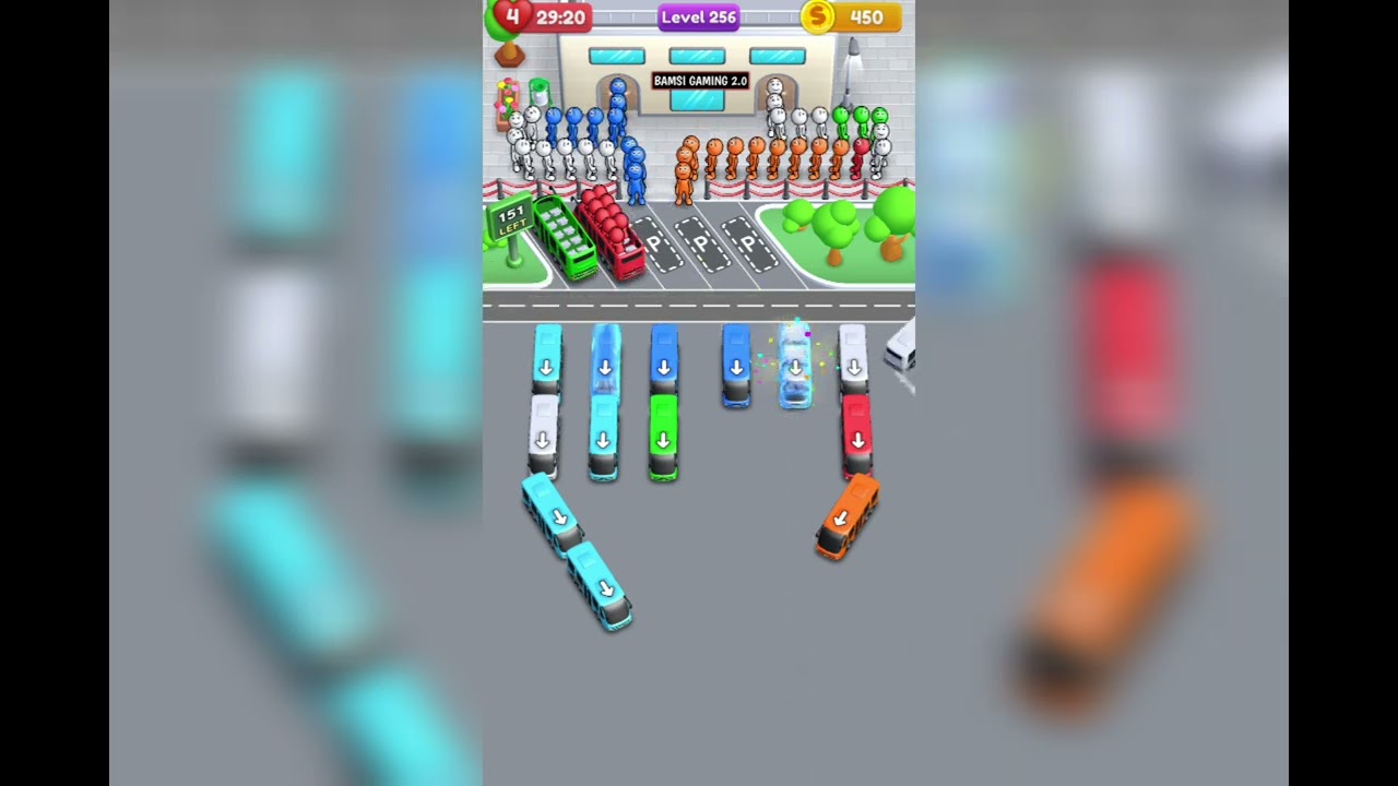Crowd Express Boarding Puzzle Level 254 Game Walkthrough Solution