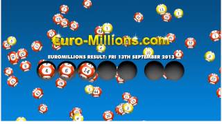 EuroMillions Results 13th September 2013