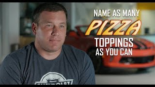 Drivers take the pizza topping challenge