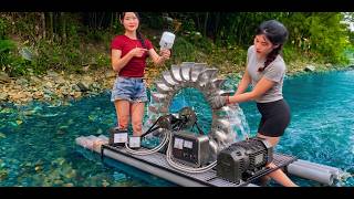 DIY Mini Hydropower Generator | Water Wheel Experiment #repairing #diy