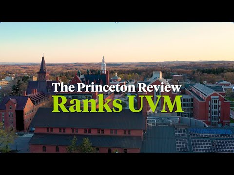 Princeton Review Ranks UVM for 2021