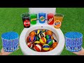 Basketball VS Popular Sodas !! Fanta, Coca Cola, Mtn Dew, Schweppes, Yedigün and Mentos in toilet