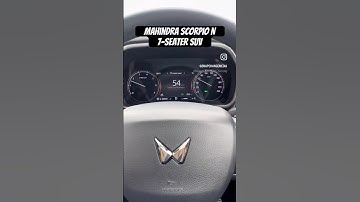 Mahindra Scorpio N 7-seater SUV analog & digital dash displays which we love #cars #mahindra #review