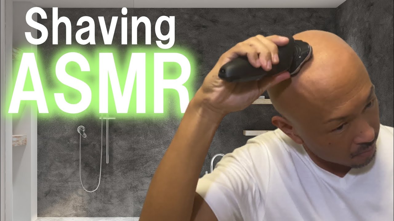 Bald head Shaving with Philips[ASMR]｜スキンヘッドをPhilips 