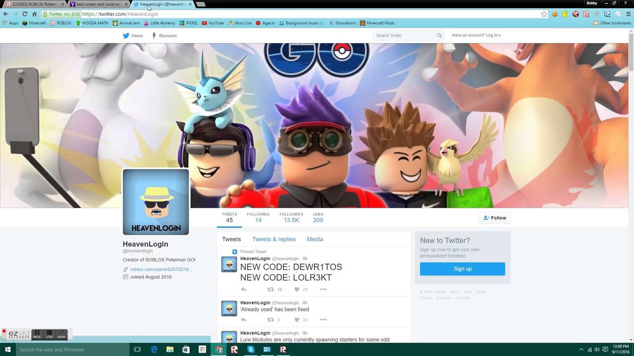 Roblox Pokemon Go Codes Not Working - 