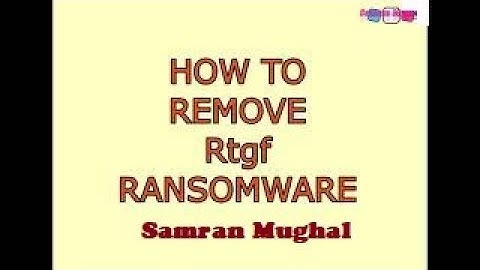 How to remove Rtgf virus Ransomware || Decrypting Guide .Fgui file recovery Guide || Samran Mughal