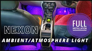 Atmosphere light for car installation | Mood light | Tata Nexon Ambient light install