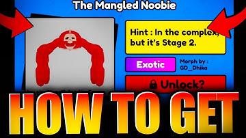 How to get MANGLED NOOBIE in FIND THE NOOBIE MORPHS (Roblox)